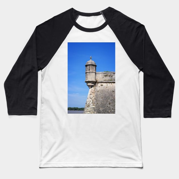 Citadel of Blaye, France Baseball T-Shirt by Ludwig Wagner
